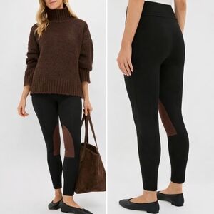 Tuckernuck Black Suede Patch Hughes Riding Leggings Size Small